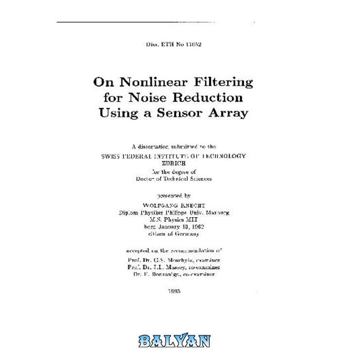 دانلود کتاب On Nonlinear Filtering For Noise Reduction Using a Sensor Array